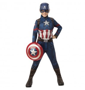 Captain America mit Schild Kostüm für Jungen