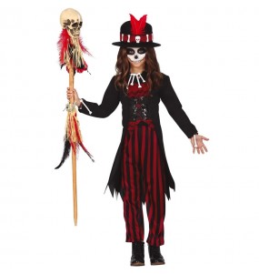 Verkleiden Sie die Voodoo SchamaneMädchen für eine Halloween-Party