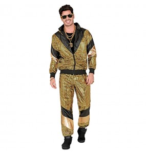 Goldfarbener Trainingsanzug Kostüm für Herren