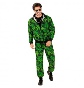 Marihuana-Trainingsanzug Kostüm für Herren