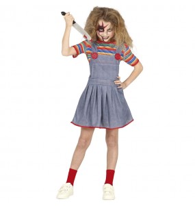 Chucky die blutige Puppe Kostüm für Mädchen