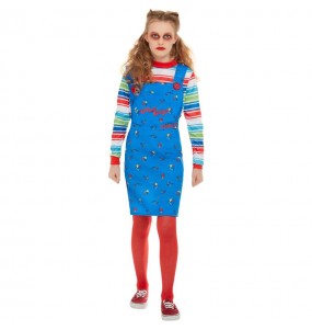 Verkleiden Sie die Chucky Mädchen für eine Halloween-Party