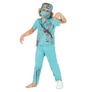 Zombie Chirurg Kinderverkleidung für eine Halloween-Party