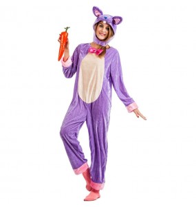 Kostüm Sie sich als Lila Kaninchen Kostüm für Damen-Frau für Spaß und Vergnügungen