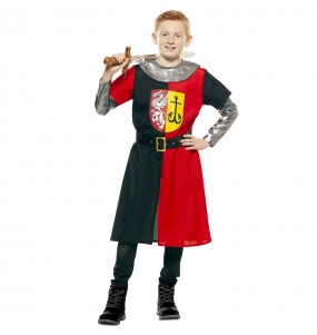 Roter mittelalterlicher Kreuzfahrer Kinderverkleidung, die sie am meisten mögen