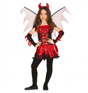 Geflügelte Demonia Kostüm für Mädchen