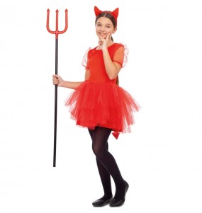 Verkleiden Sie die Teufelin Mädchen für eine Halloween-Party