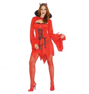 Sexy Teufelin Kostüm Frau für Halloween Nacht