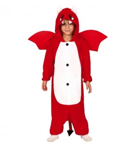 Teufel Onesie Kinderverkleidung für eine Halloween-Party