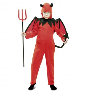 Roter Teufel mit Flügel Kinderverkleidung für eine Halloween-Party