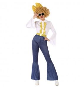 Kostüm Sie sich als Saturday Night Fever Disco Kostüm für Damen-Frau für Spaß und Vergnügungen