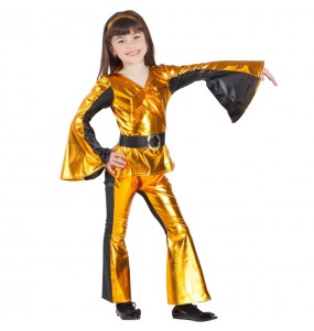 Goldene Disco Mädchenverkleidung, die sie am meisten mögen