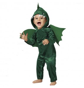 Disfraz de Dragón verde para bebé