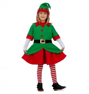Weihnachtsmann Helferin Elf Kostüm für Mädchen