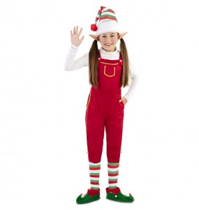Die Elfe vom Weihnachtsmann Kostüm für Mädchen