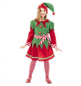 Weihnachtsmann Elf Kostüm für Mädchen