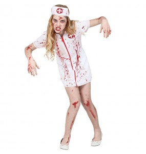 Krankenschwester Zombie Apokalypse Kostüm für Mädchen