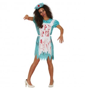 Zombie Krankenschwester Kostüm Frau für Halloween Nacht