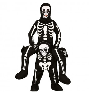 Skelett Huckepack Kinderverkleidung für eine Halloween-Party