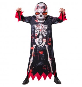 Verkleidung Großköpfiges Skelett Erwachsene für einen Halloween-Abend