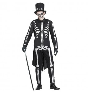 Verkleidung Elegant Skelett Erwachsene für einen Halloween-Abend