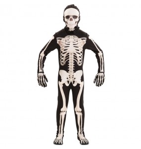 Deluxe Skelett Kostüm für Kinder