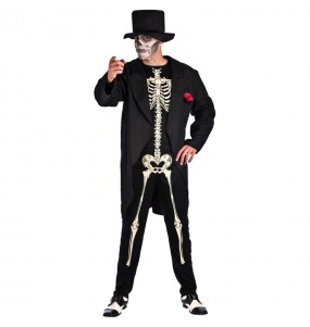 Verkleidung Tag des toten Skeletts Erwachsene für einen Halloween-Abend