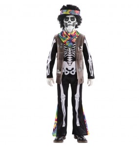 Hippie Skelett Kinderverkleidung für eine Halloween-Party