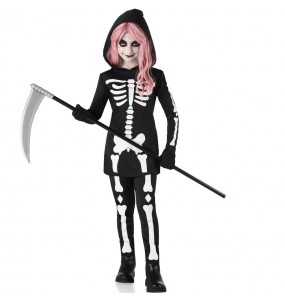 Skelett Nacht der Säuberung Kostüm für Mädchen