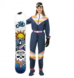 Snowboard-Skifahrer Kostüm für Damen