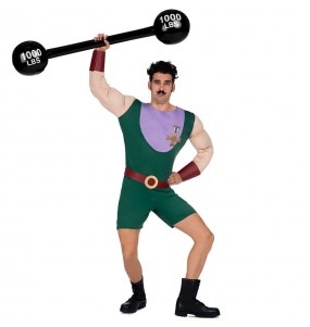 Strongman mit Langhantel Kostüm für Herren