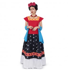 Kostüm Sie sich als Frida Kahlo Kostüm für Damen-Frau für Spaß und Vergnügungen