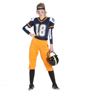 Kostüm Sie sich als NFL Footballspieler Kostüm für Damen-Frau für Spaß und Vergnügungen