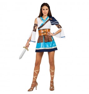 Kostüm Sie sich als Griechischer Kriegerin Kostüm für Damen-Frau für Spaß und Vergnügungen