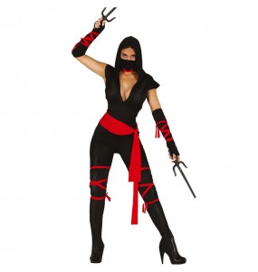 Ninja-Krieger Kostüm für Damen