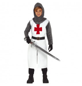 Dunkler mittelalterlicher Krieger Kostüm für Jungen
