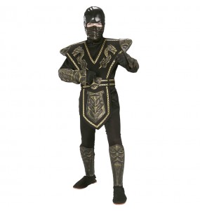 Goldener Ninja Krieger Kinderverkleidung für eine Halloween-Party
