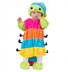 Disfraz de Gusanito multicolor para bebé