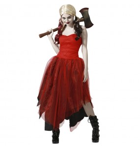 Harley Quinn rot Kostüm für Damen