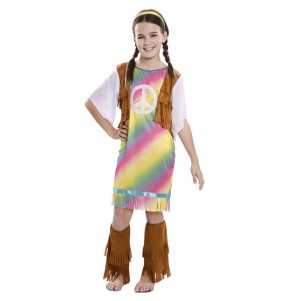 Regenbogen Hippie Mädchenverkleidung, die sie am meisten mögen