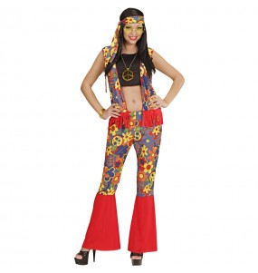 Klassischer Hippie Kostüm für Damen