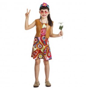Hippie glücklich Mädchenverkleidung, die sie am meisten mögen