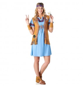 Bedruckt HippieKostüm für Damen