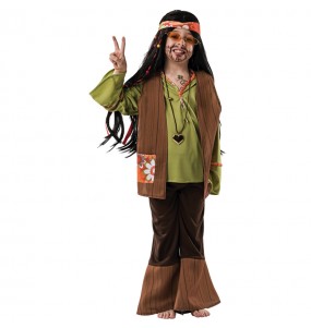 Braunes Hippie-Kostüm für Kinder