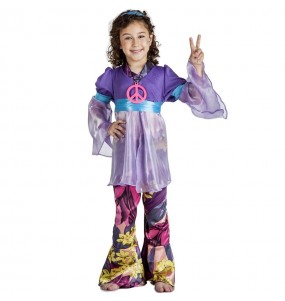 Lila Hippie Mädchenverkleidung, die sie am meisten mögen