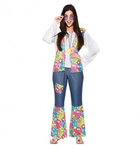 Kostüm Sie sich als Hippie Kostüm für Damen-Frau für Spaß und Vergnügungen