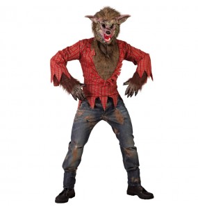 Verkleidung Hungriger Werwolf Erwachsene für einen Halloween-Abend