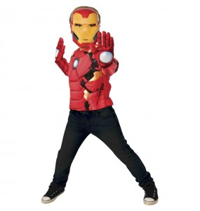 Iron Man Muskelbrust Kostüm für Jungen