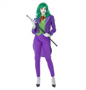 Superschurke Joker Kostüm Frau für Halloween Nacht