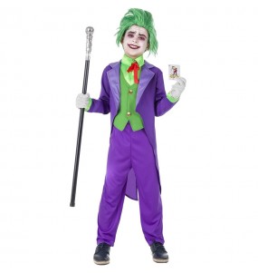 Joker Superschurke Kinderverkleidung für eine Halloween-Party